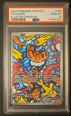 Pokemon TCG Tatsugiri 186/167 Sv06: Twilight Masquerade Holo Illustration Rare - Image 1