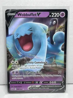 Wobbuffet V 086/202 Pokemon Swsh01: Sword & Shield Ultra Rare Holo - Image 1