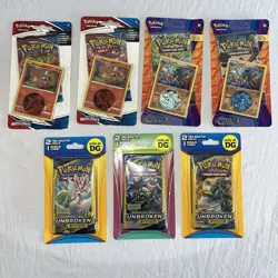 Pokemon Lot 3 Unbroken Bonds DG Packs | 2 Steam Siege | 2 Battle Styles - Image 1