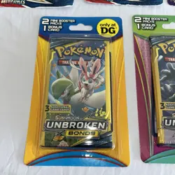 Pokemon Lot 3 Unbroken Bonds DG Packs | 2 Steam Siege | 2 Battle Styles - Image 4