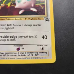 2000 Jigglypuff #7 - Black Star Promo Non-Holo Rare - Pokemon TCG - LP - Image 3