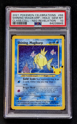 2021 Pokemon Celebrations Shining Magikarp Gem Mint PSA 10 (2X) - Image 2