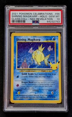 2021 Pokemon Celebrations Shining Magikarp Gem Mint PSA 10 (2X) - Image 4