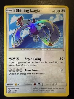 Pokemon Shining Lugia SM82 Shining Legends NM Black Star Promo - Image 1