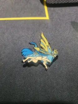 Shiny Zacian Pin From Crown Zenith Premium Figure Collection Pokemon Pin New - Image 1
