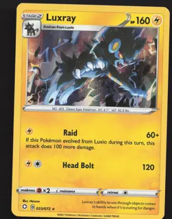 Luxray 033/072 Holo Rare Pokemon Shining Fates Near Mint or Better - Image 1
