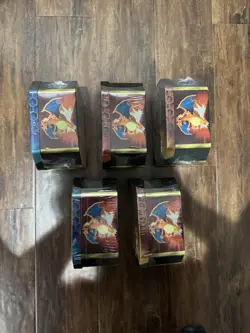 Pokemon TCG Hidden Fates GX Tins Set of 5 Full Sealed Charizard Gyarados Raichu - Image 2