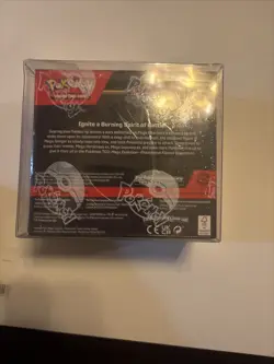 SEALED Pokemon Mega Evolution Phantasmal Flames Booster Box with protector ￼ - Image 3