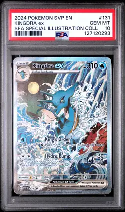 2024 POKEMON SVP EN-SV BLACK STAR PROMO #131 KINGDRA EX PSA 10 - Image 1