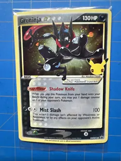 Pokemon Greninja Gold Star SWSH144 - Celebrations Black Star Promo Holo (Sealed) - Image 1