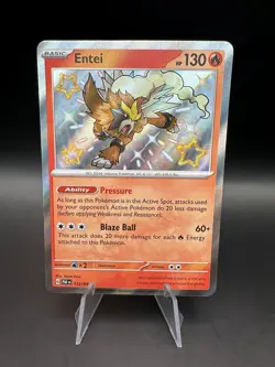 Entei - SV: Paldean Fates (PAF) 112/091 Shiny Rare Pokemon TCG - Image 1
