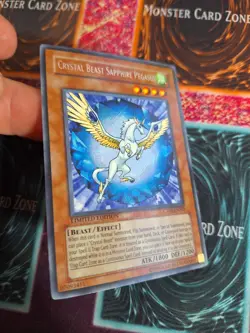 Yu-Gi-Oh! Crystal Beast Sapphire Pegasus CT04-EN002 Secret Rare Limited NM a1/ - Image 2