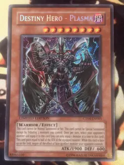 Yugioh: Destiny Hero - Plasma - CT04-EN003 - Secret Rare - Limited Edition - LP - Image 1