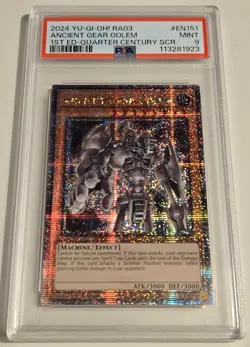 2024 YU-GI-OH! QUARTER CENTURY BONANZA Ancient Gear Golem RA03-EN151 QCR PSA 9 - Image 4