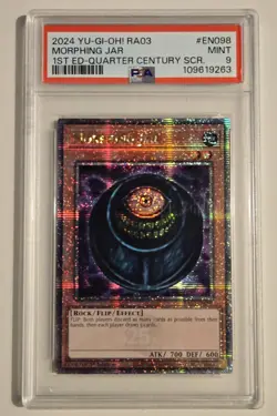 2024 YU-GI-OH! QUARTER CENTURY BONANZA Morphing Jar RA03-EN098 QCR PSA 9 - Image 1