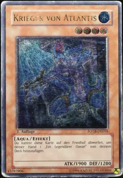Yu-Gi-Oh! Krieger Von Atlantis FOTB-DE016 1.Edition Ultimate Rare [P] | DE 2007 - Image 1