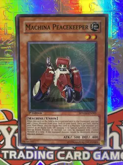 Yu-Gi-Oh! TCG Machina Peacekeeper SDMM-EN003 Super Rare 1st Edition LP-Exc. - Image 1