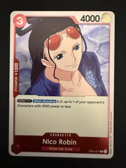 Nico Robin Holo Rare OP01-017 English One Piece Romance Dawn NM - Image 1