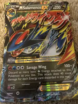 Pokemon TCG Mega Salamence EX Oversized Promo Card XY171 - Image 1