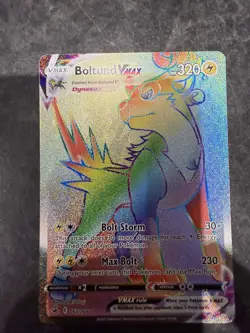 Pokemon Card Boltund VMAX 267/264 Secret Rainbow Rare Fusion Strike Near Mint - Image 1