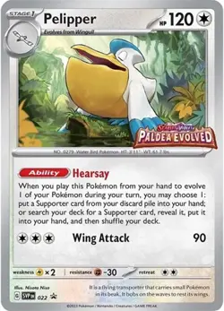 Pelipper (Prerelease, #022) - Holof SV - Scarlet & Violet Promo Cards LP Pokemon - Image 1