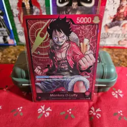 Errata-Monkey D Luffy - ST01-001 L - One Piece Card Game Holo English - Image 1