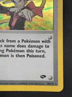 Koga Gym Challenge 19/132 Holo Unlimited Holo Rare Pokemon Trainer Card TCG HP - Image 5