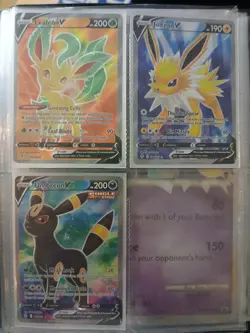Evolving Skies Umbreon V Leafeon V Jolteon V X3 Joblot Pokemon Card Bundle Mint - Image 1