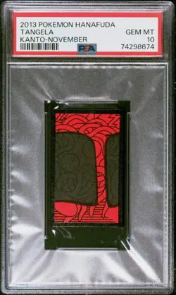 Pokemon Tangela Rare Pokemon Hanafuda Card TCG - PSA 10 Gem Mint - Image 1