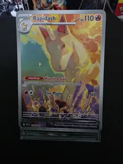 Pokemon TCG Destined Rivals Rapidash Card 189/182 IR NM Condition - Image 1