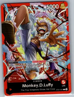 Monkey.D.Luffy ST21-001 Starter Deck EX: Gear 5 - One Piece Card Game - NM - Image 1