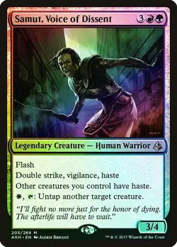 Samut, Voice of Dissent FOIL Amonkhet NM Red Green Mythic Rare CARD ABUGames - Image 1
