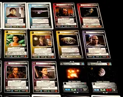 Decipher Star Trek CCG Lot of 43 Unique Rare Cards Spanning 9 Sets, All NM - Image 3