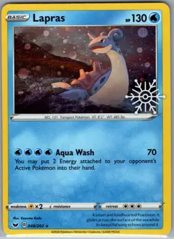 Lapras - (Holiday Calendar) 048/202 Holo - Pokemon Card - NM - Image 1