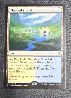 Flooded Strand Khans of Tarkir Regular LP MTG Magic Card - Image 1