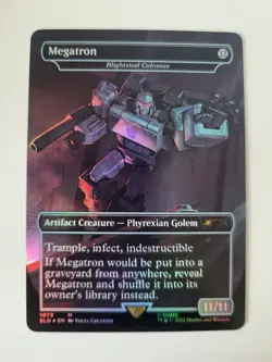 Megatron as Blightsteel Colossus Foil Secret L'Air NM ENG MTG - Image 1