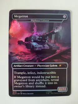 Megatron as Blightsteel Colossus Foil Secret L'Air NM ENG MTG - Image 2