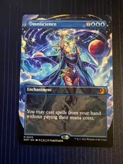 MTG Omniscience Anime Borderless Wilds of Eldraine: Enchanting Tales Mythic NM - Image 1