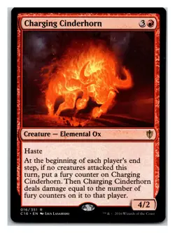 Commander 2016 #16 Charging Cinderhorn - Image 1