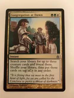 MTG NM Congregation At Dawn Ravnica: City of Guilds Free Shipping US & Tracking - Image 1
