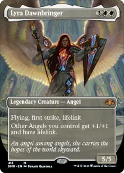 Lyra Dawnbringer (Borderless Alternate Art) [Dominaria Remastered] Magic MTG - Image 1