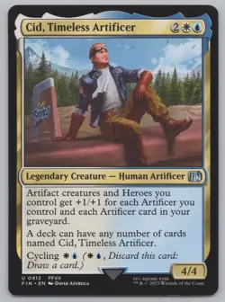 MTG - Final Fantasy - Cid, Timeless Artificer (0412) -d848 - Image 1
