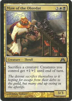 1x Foil - Maw of the Obzedat - Magic the Gathering MTG Dragon's Maze - Image 1