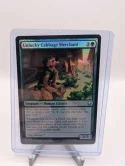 Unlucky Cabbage Merchant [Foil] #201 Magic Avatar: The Last Airbender - Image 1