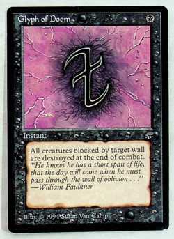 Glyph of Doom - Legends Edition - 1994 - Magic The Gathering - Image 1
