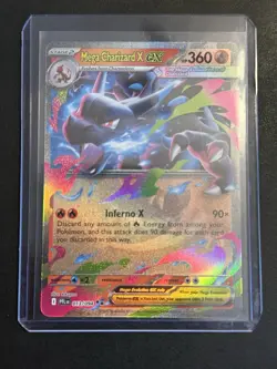 Pokemon Mega Charizard x Holofoil Full Art Card Phantasmal Flames - Image 1