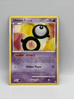 Pokemon TCG Unown B 66/130 Diamond Pearl Base Set Card Non Holo Uncommon - Image 1