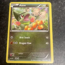 Pokemon TCG Axew Breakthrough 108/162 Regular Common Light Play Condition - Image 1
