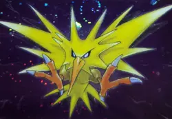 Pokemon Zapdos Fossil Cosmos Holo Rare 15/62 Holo Swirl CGC NM - Image 2