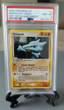 Pokemon EX Fire Red Leaf Green Marowak Holo 7/112 PSA 8 NM-MT Graded - Image 1
